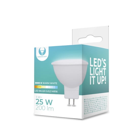 Żarówka LED GU5,3 MR16 3W 12V 3000K 200lm Forever Light Forever Light