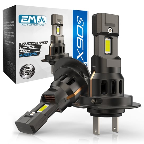 Żarówka Led H7 Żarówki 1:1 Canbus 6000K Super White Mocne Csp Lighting Pro EM Automotive