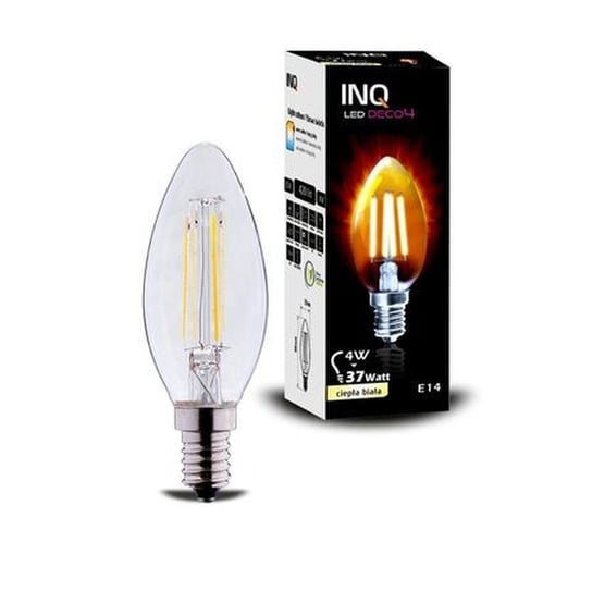 Żarówka LED INQ Deco Świeczka Edison LDB020WW, E14, 4 W INQ