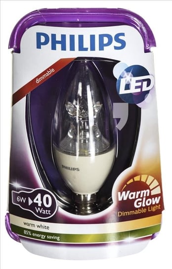 Żarówka LED PHILIPS WarmGlow, B38, E14, 6 W Philips