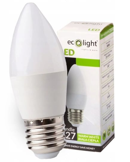 Żarówka Led Świeczka 7w E27 Ciepła 3000k Ecolight Sklep Empik Com