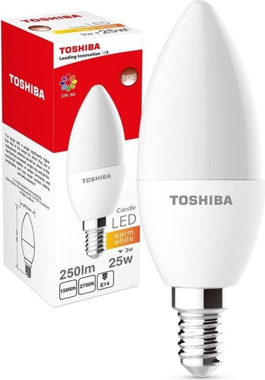 Żarówka LED TOSHIBA E14, 3 W, barwa biała ciepła Toshiba
