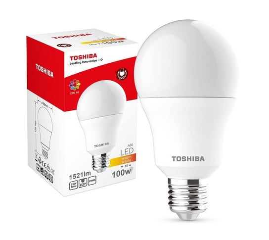 Żarówka LED TOSHIBA, E27, 15 W, barwa biała ciepła Toshiba