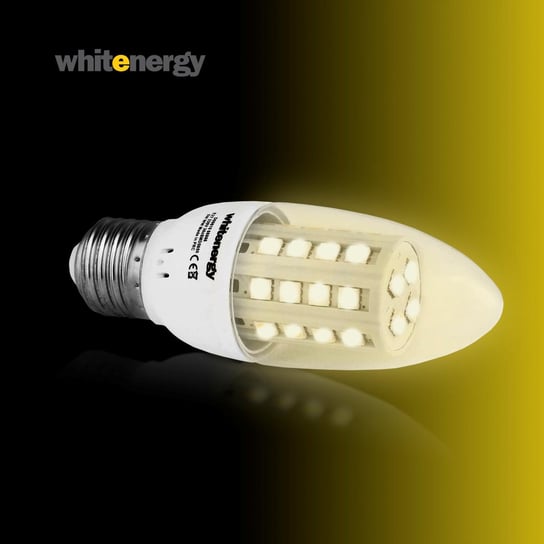 Żarówka LED WHITENERGY, C35, E27, 5 W, barwa biała ciepła Whitenergy