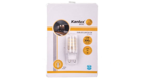 Żarówka LED ZUBI LED 3,5W G9-CW 6000K 300lm 24521 Kanlux