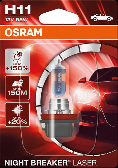 Żarówka OSRAM H11 Night Breaker Laser +150% (1 sztuka) Osram