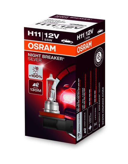 Żarówka OSRAM H11 Night Breaker Silver +100% (1 sztuka) Osram