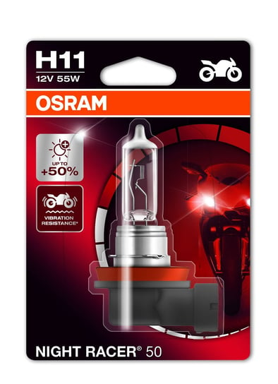 Żarówka OSRAM H11 Night Racer +50% (1 sztuka) Osram