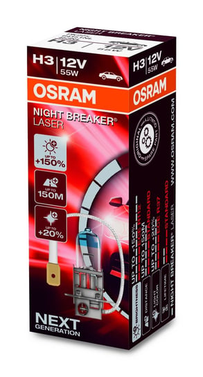 Żarówka OSRAM H3 Night Breaker Laser +150% (1 sztuka) Osram