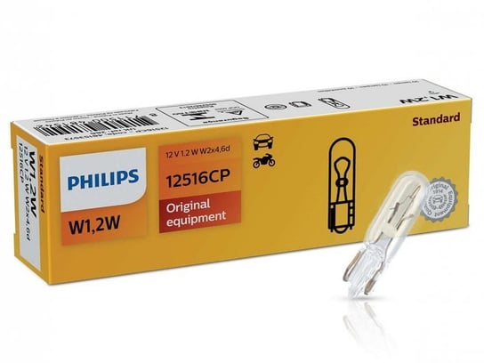 Żarówka Philips 12V 1.2W W1.2W T5 W2x4.6d, 1 szt. Philips