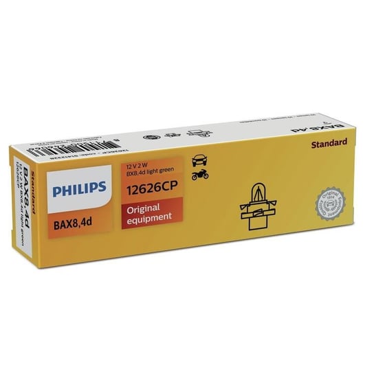 Żarówka PHILIPS BX8,4D Vision (1 sztuka) jasnozielona Philips