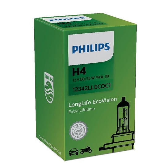 Żarówka PHILIPS H4 LongLife EcoVision (1 sztuka) Philips