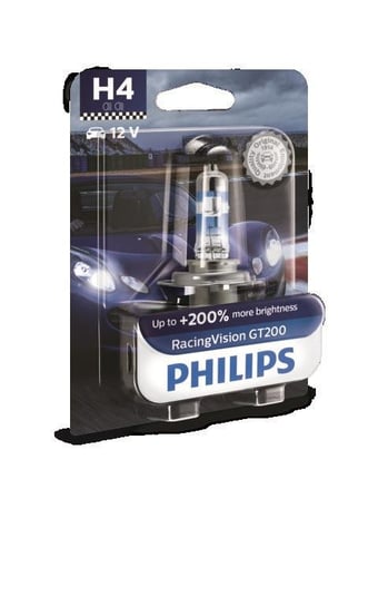 Żarówka PHILIPS H4 RacingVision GT200 (1 sztuka) Philips