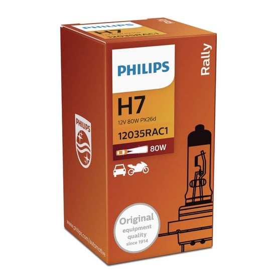 Żarówka PHILIPS H7 Rally (1 sztuka) Philips