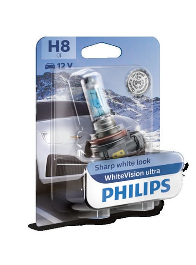 Żarówka PHILIPS H8 WhiteVision Ultra (1 sztuka) Philips