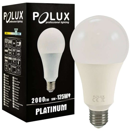 Żarówka PLATINUM 307309 Polux E27 A80 LED 20W 2000 lm 230V biała zimna 6400K POLUX