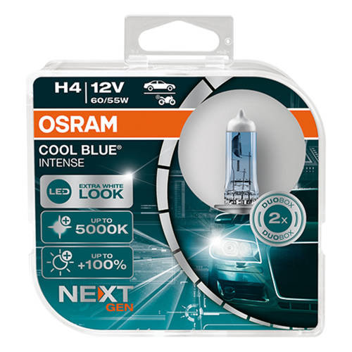 Żarówka samochodowa H4 Osram Cool Blue Intense 5000K 60/55W - 2szt Osram