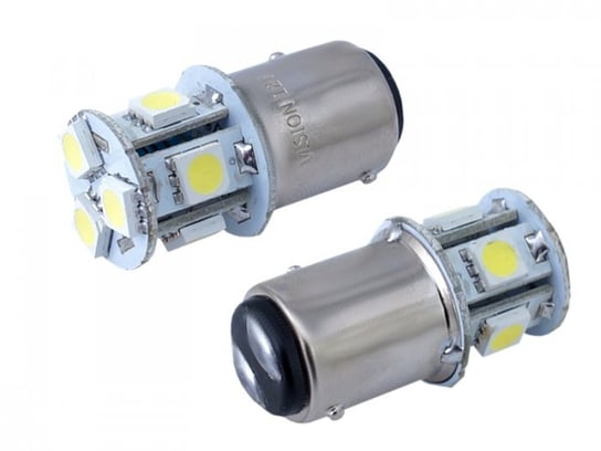 Żarówka samochodowa LED VISION P21/5W BAY15d 12V 8x 5050 SMD LED, biała, 2 szt. Vision