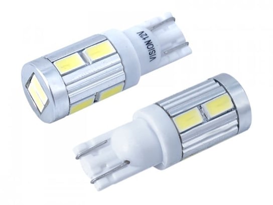 Żarówka samochodowa LED VISION W5W (T10) 12V 10x 5730 SMD LED, CANBUS, biała, 2 szt. Vision