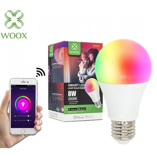 Żarówka Smart Woox Wi-Fi 10W E27 RGBW 806LM Woox