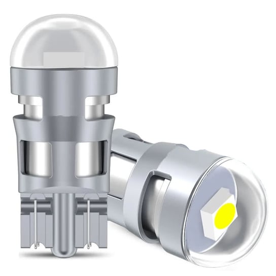Żarówka W5W Led Em Automotive T10 12V Krystaliczna Biała 360° Mocna 2Szt EM Automotive