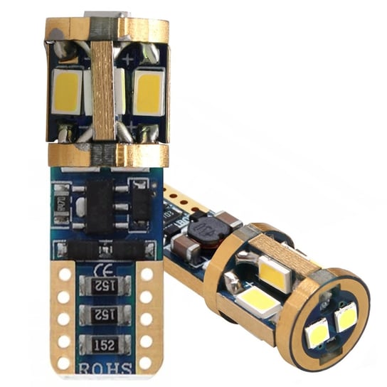 Żarówka W5W Led Em Automotive T10 12V Krystaliczna Biała Canbus Mocna 2Szt. EM Automotive
