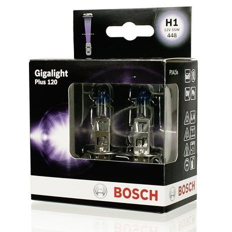 Żarówki halogenowe Bosch Gigalight Plus 120 H1 12V 55W, 2 szt. Bosch