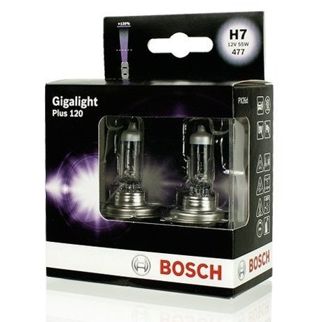 Żarówki halogenowe Bosch Gigalight Plus 120 H7 12V 55W, 2 szt. Bosch