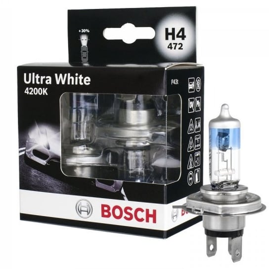 Żarówki halogenowe Bosch Ultra White 4200K H4 12V 60/55W, 2 szt. Bosch