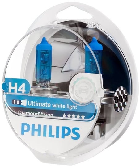 Żarówki halogenowe PHILIPS DiamondVision H4 12V 60/55W (temperatura barwowa do 5000K) Philips