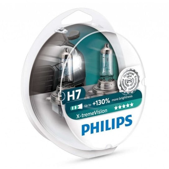 Żarówki halogenowe Philips X-tremeVision +130% H7 12V 55W, 2 szt. Philips