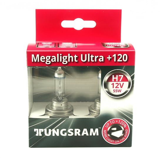 Żarówki halogenowe TUNGSRAM H7 Megalight Ultra 120% TUNGSRAM