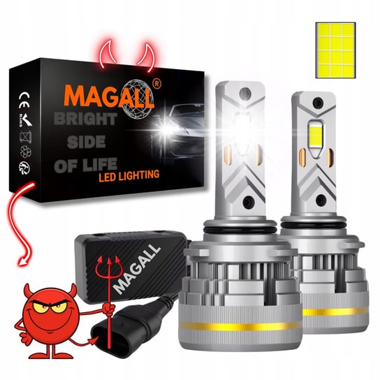 ŻARÓWKI HB4 LED CANBUS MAGALL LUCYFER BARDZO MOCNE ŚWIATŁO 48000LM 200W Inna marka