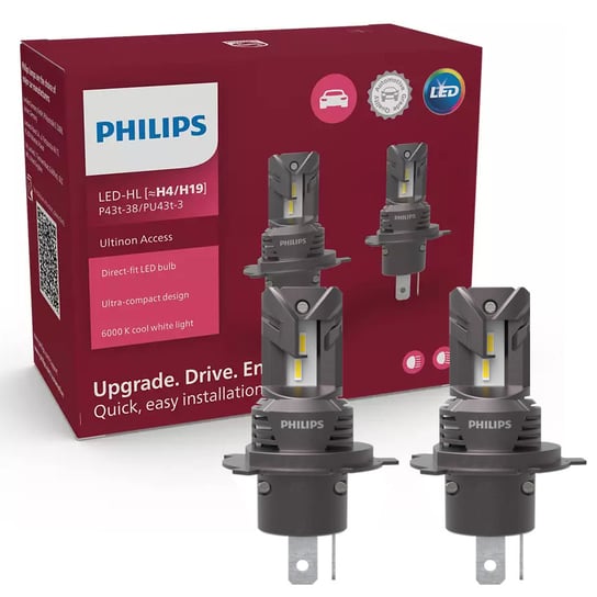 Żarówki LED H4 H19 PHILIPS Ultinon Access 6000K Philips