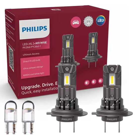 Żarówki LED H7 H18 PHILIPS Ultinon Access + W5W Philips
