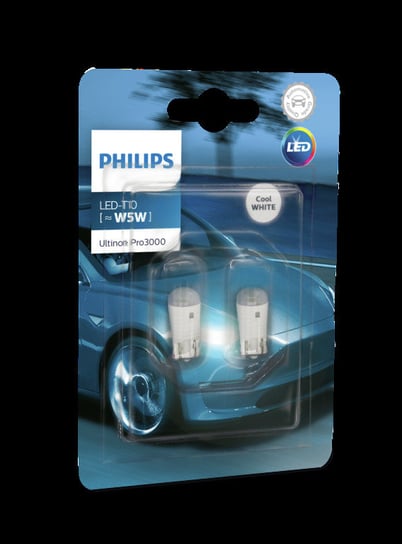Żarówki LED PHILIPS T10 Ultinon Pro3000 SI (2 sztuki) Philips