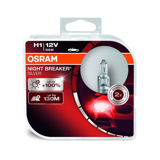 Żarówki OSRAM H1 Night Breaker Silver +100% (2 sztuki) Osram
