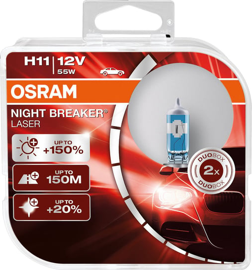 Żarówki OSRAM H11 Night Breaker Laser +150% (2 sztuki) Osram