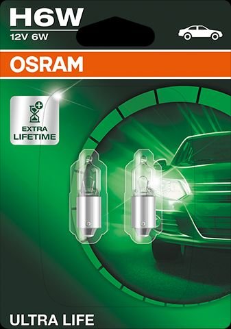 Żarówki OSRAM H6W Ultra Life (2 sztuki) Osram