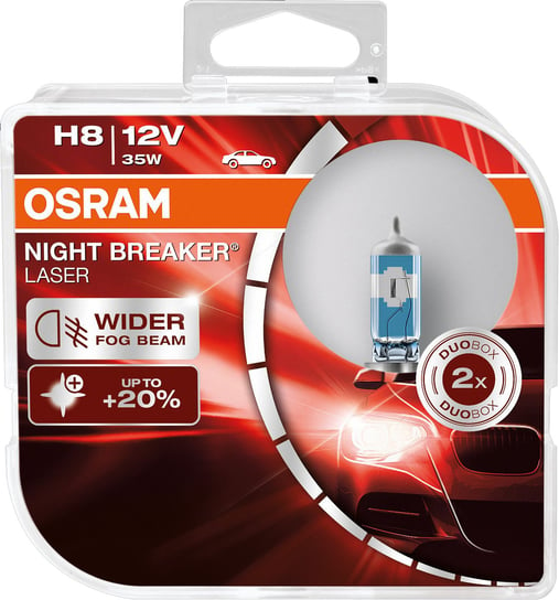 Żarówki OSRAM H8 Night Breaker Laser +150% (2 sztuki) Osram