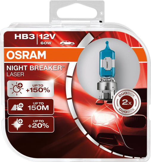 Żarówki OSRAM HB3 Night Breaker Laser +150% (2 sztuki) Osram