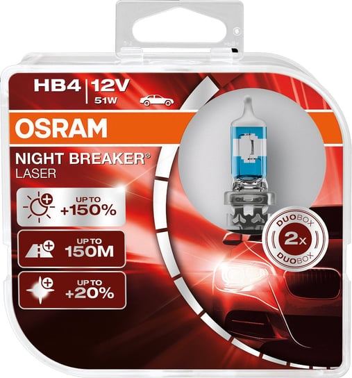 Żarówki OSRAM HB4 Night Breaker Laser +150% (2 sztuki) Osram