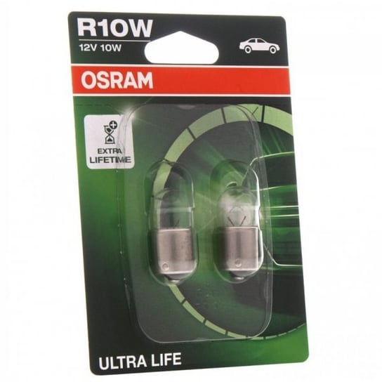 Żarówki Osram Ultra Life R10W BA15s 12V 10W, 2 szt. (4 razy dłuższa trwałość) Osram