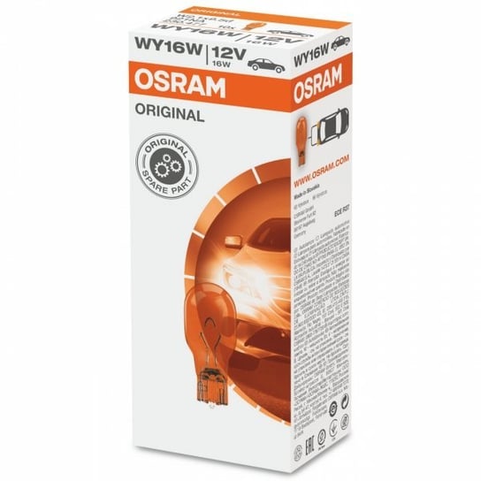 Żarówki OSRAM WY16W T15 W2.1x9.5d 12V 16W - pomarańczowe, 10 szt. Osram