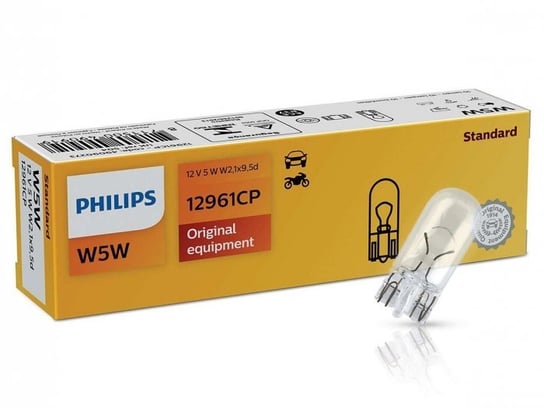 Żarówki Philips 12V 5W W5W T10 W2.1x9.5d, 10 szt. Philips