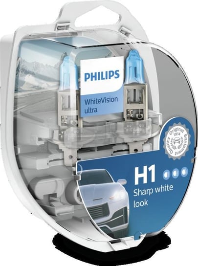 Żarówki PHILIPS H1 i W5W WhiteVision Ultra (2 sztuki) Philips
