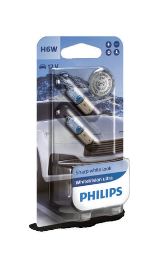 Żarówki PHILIPS H6W WhiteVision Ultra (2 sztuki) Philips