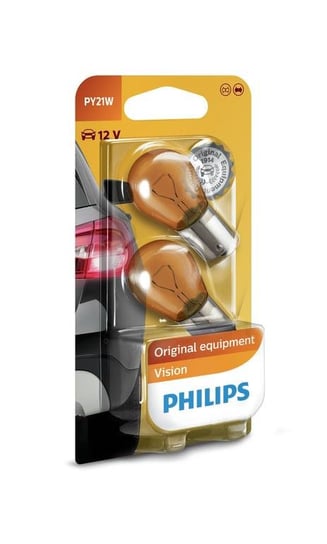 Żarówki PHILIPS PY21W Vision (2 sztuki) Philips