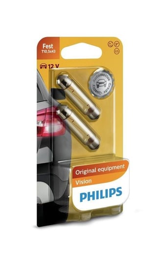 Żarówki PHILIPS T10,5x43 Vision (2 sztuki) Philips