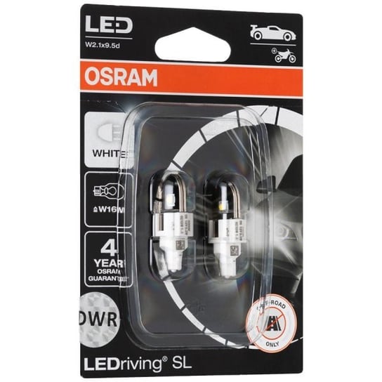 Żarówki samochodowe LED OSRAM LEDriving SL W16W W2.1x9.5d 12V 2W białe - 6000K Osram